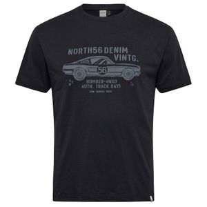 North 56°Denim XXL T-Shirt schwarz Sportwagen-Print