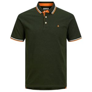 Jack&Jones Poloshirt XXL JJEPAULOS dunkelgrün melange