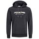 Jack&Jones Übergrößen Hoodie anthrazit JJALVIS