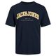 Jack&Jones XXL T-Shirt navy Logoprint JJECALEB VARSITY