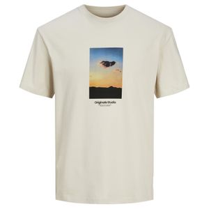 Jack&Jones XXL T-Shirt beige Fotoprint JORVESTERBRO