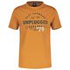 Lerros XXL T-Shirt kürbisorange Frontprint UNPLUGGED 