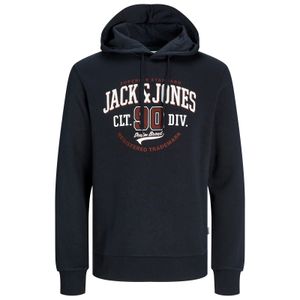 Jack&Jones XXL Hoodie Logoprint navy JJELOGO