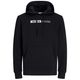 Jack&Jones XXL Hoodie schwarz schlichter Logodruck