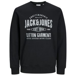 Jack&Jones XXL Sweatshirt schwarz Print JJJEANS