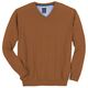 Redmond V-Neck Pullover Übergröße terracotta