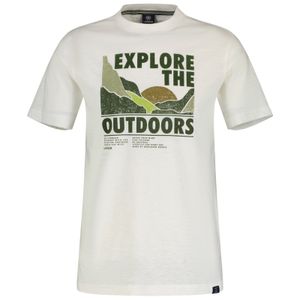 Lerros XXL T-Shirt offwhite Frontprint EXPLORE