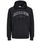 Jack&Jones XXL Kapuzen-Sweatshirt schwarz JJECALEB