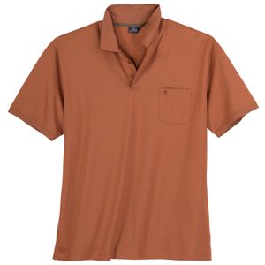 Ragman Softknit Poloshirt XXL dunkelorange melange