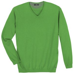 Ragman XXL Pullover V-Neck Kaschmir-Anteil kiwigrün