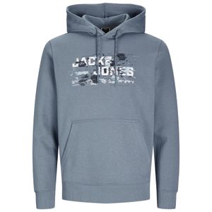 Jack&Jones XXL Hoodie Logoprint graublau JCOOUTDOOR