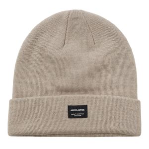 Jack&Jones Strick-Mütze sand melange JACDNA