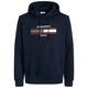 Jack&Jones XXL Kapuzen-Sweatshirt navy JJSOUTH Print