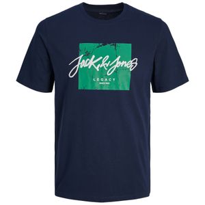 Jack&Jones XXL T-Shirt navy Frontprint JJTILEY