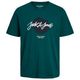 Jack&Jones XXL T-Shirt petrol Frontprint JJTILEY