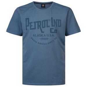 Petrol Industries XXL T-Shirt Print rauchblau melange