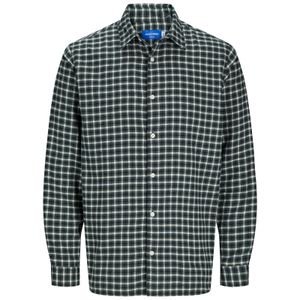 Jack&Jones XXL Flanellhemd JORJOSHUA Karo dunkelgrün