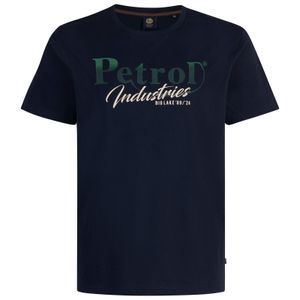 Petrol Industries XXL T-Shirt Logoprint dunkelblau