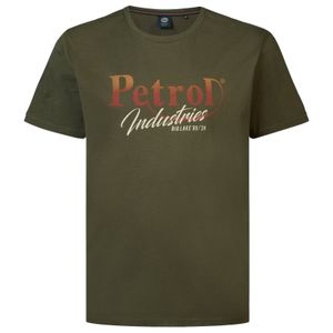 Petrol Industries XXL T-Shirt Logoprint oliv