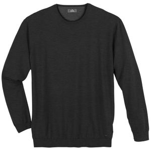 Ragman XXL Pullover Rundhals Kaschmiranteil anthrazit