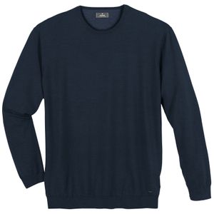 Ragman XXL Pullover Rundhals Kaschmiranteil marine