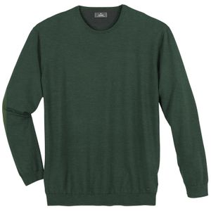 Ragman XXL Pullover Rundhals Kaschmiranteil dunkelgrün