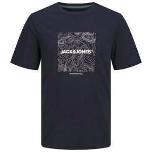 Jack&Jones XXL T-Shirt navy Logo-Frontprint JJLINER