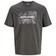 Jack&Jones XXL T-Shirt taupe Logo-Frontprint JCOAERO