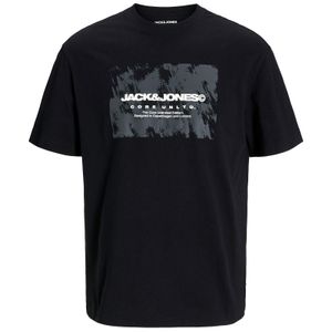 Jack&Jones XXL T-Shirt schwarz Logo-Frontprint JCOAERO