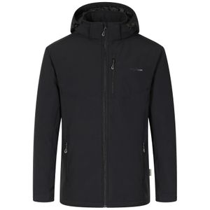 Blue Wave XXL Softshelljacke wattiert Marlon schwarz