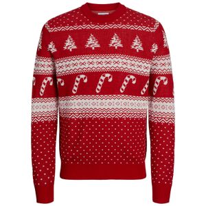 Jack&Jones XXL Xmas-Pullover JJXMAS GABRIEL rot