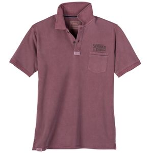 Redfield Übergrößen Poloshirt Brustprint altrosa used