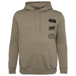 s.Oliver Übergrößen Hoodie taupe Star Wars™ Stickerei