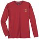 Redfield Longsleeve Übergröße Brustprint rot maritim Redfield Longsleeve Übergröße Brustprint rot maritim