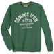 Redfield Übergrößen Sweatshirt grün Campus Team Print