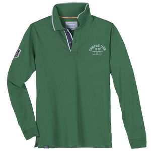 Redfield Übergrößen Langarm-Poloshirt gün