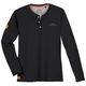 Redfield Übergrößen Henley-Longsleeve schwarz