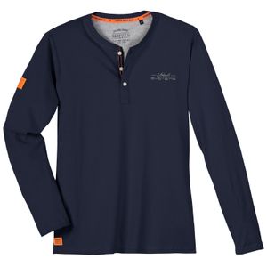 Redfield Übergrößen Henley-Longsleeve navy