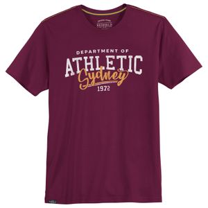 Redfield Übergrößen T-Shirt pflaume Athletic Sydney