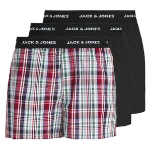 Jack&Jones 3er-Pack Boxershorts XXL schwarz/kariert