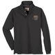 Redfield dunkelgraues Langarm-Poloshirt Übergrößen