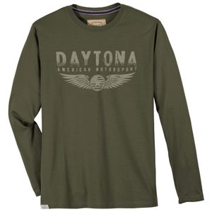 Redfield Übergrößen Longsleeve khaki Daytona Print