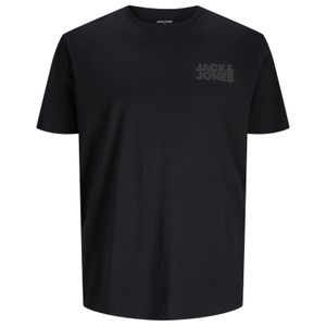 Jack&Jones XXL T-Shirt Brustprint schwarz JJECORP