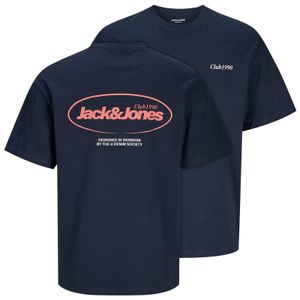 Jack&Jones T-Shirt XXL Rückenprint JJEBRADLEY navy