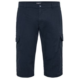 North Latitude Cargo-Caprihose Übergröße dunkelblau