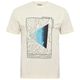 North Latitude XXL T-Shirt creme topografischer Print