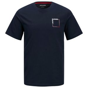 Jack&Jones XXL T-Shirt dunkelblau Brustprint JJVERNER