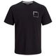 Jack&Jones XXL T-Shirt schwarz Brustprint JJVERNER