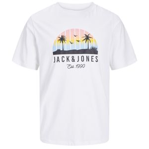 Jack&Jones T-Shirt XXL weiß JJPALM Palmenprint