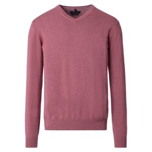 CasaModa XXL Pullover V-Neck beere melange